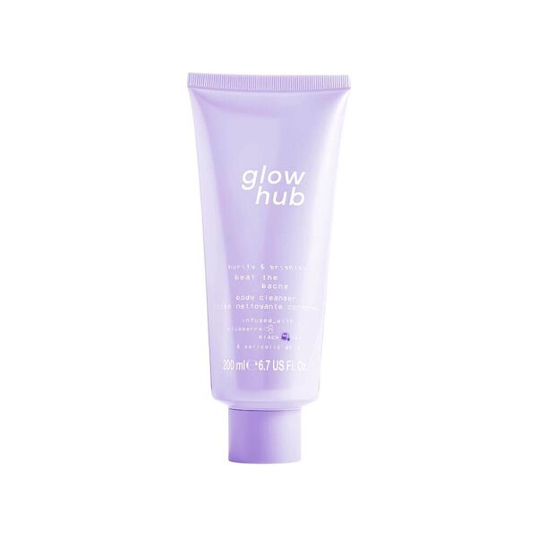 glow hub - purify & brighten beat the bacne body cleanser bagnoschiuma 200 ml unisex