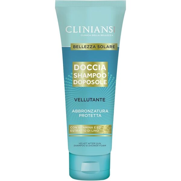 clinians - doccia shampoo vellutante doposole docciaschiuma 250 ml unisex