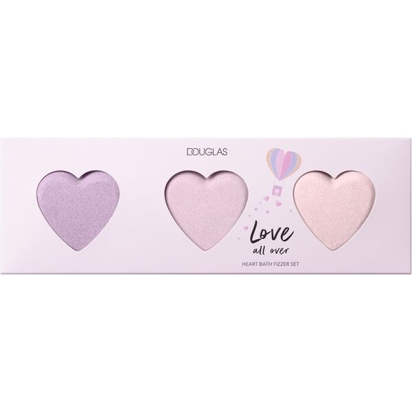 douglas collection - seasonal heart bath fizzer set sali e bombe da bagno 210 g unisex