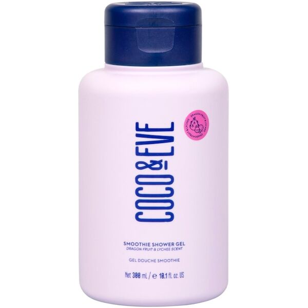 coco & eve - glow figure smoothie shower gel: lychee & dragonfruit scent gel doccia 300 ml unisex