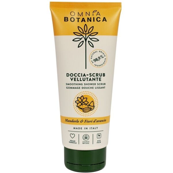 omnia botanica - doccia scrub vellutante - mandorle e fiori d’arancio scrub corpo 200 ml female