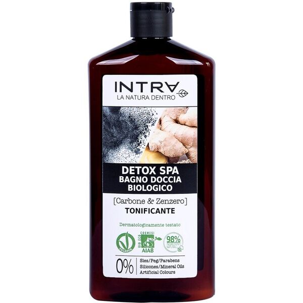 intra - bagno doccia biologico carbone e zenzero detox oli da bagno 400 ml unisex