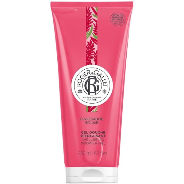 roger & gallet - gingembre rouge -gel doccia benessere bagnoschiuma 200 ml unisex