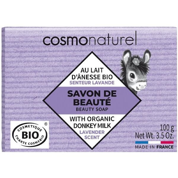 cosmo naturel - donkey milk soap with lavander oil sapone viso 100 g unisex