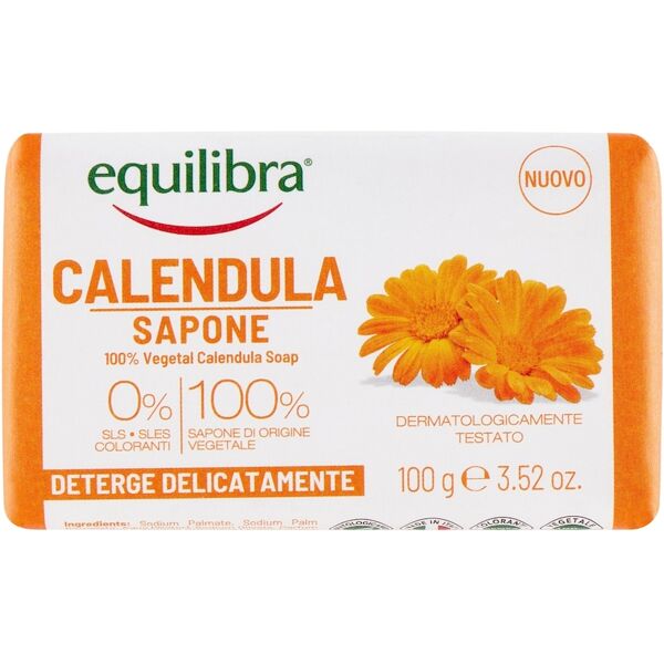 equilibra - calendula sapone 100% vegetale 100 g unisex