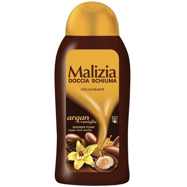 malizia - doccia schiuma  argan e vaniglia oli da bagno 300 ml unisex