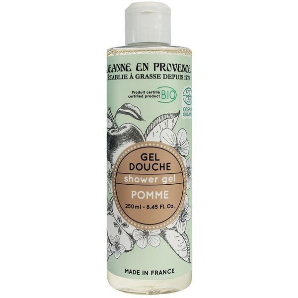 jeanne en provence - gel doccia bio alla mela bagnoschiuma 250 ml female