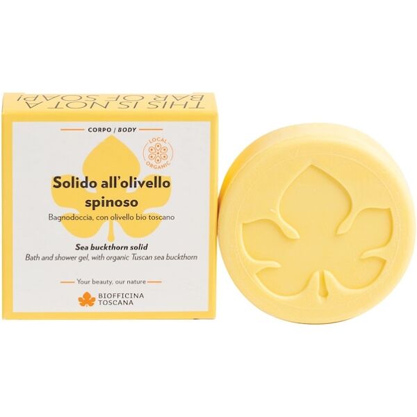 biofficina toscana - solido all'olivello spinoso sapone 80 g unisex