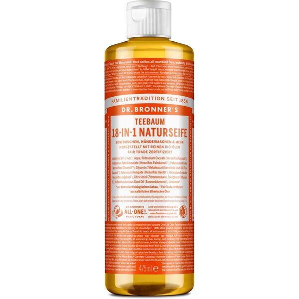 dr. bronner's - sapone naturale 18-in-1 melaleuca gel doccia 475 ml unisex