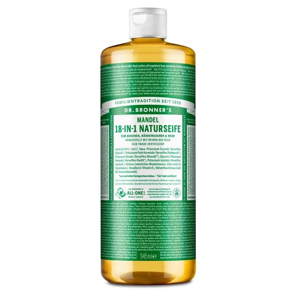 dr. bronner's - almond 18-in-1 nature soap sapone 945 ml unisex