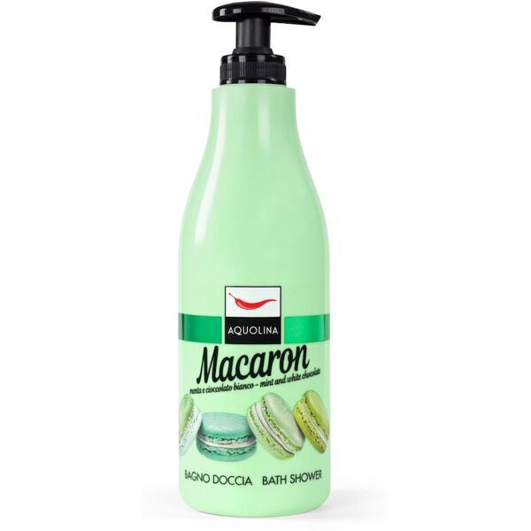 aquolina - macaron bagno doccia menta e cioccolato bianco bagnoschiuma 500 ml unisex