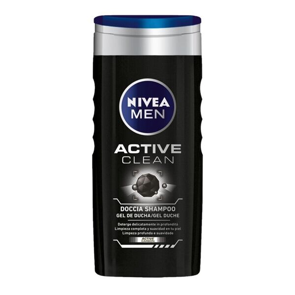 nivea -  doccia shampoo active clean oli da bagno 250 ml male