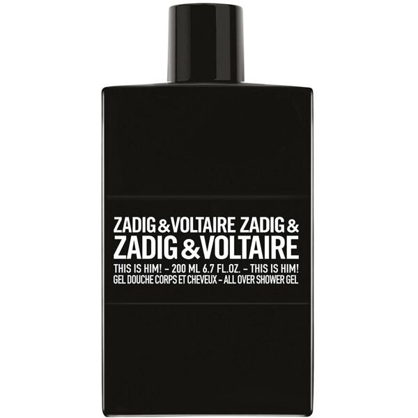 zadig & voltaire -  this is him! gel doccia 200ml gel doccia male