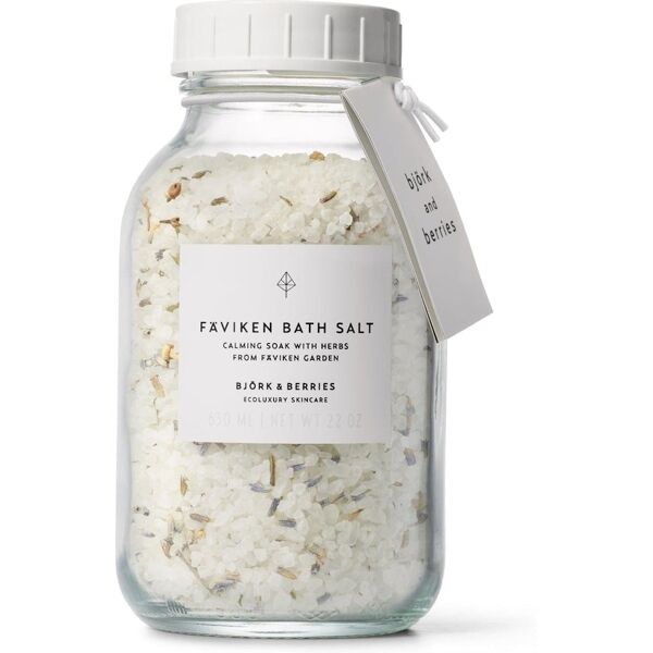 björk & berries - fäviken bath salt sali e bombe da bagno 630 g unisex