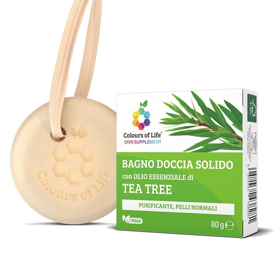 optima naturals - bagnodoccia solido tea tree bagnoschiuma 80 g unisex