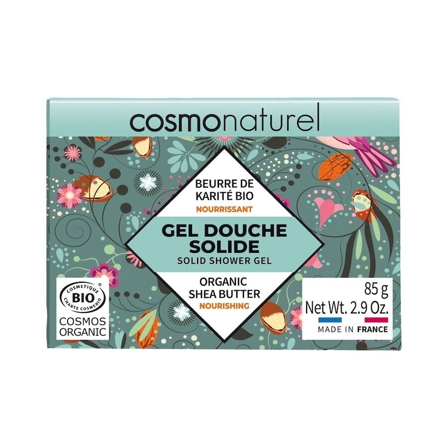 cosmo naturel - solid shower gel nourishing shea butter bio bagnoschiuma e sapone neonato 85 g unisex