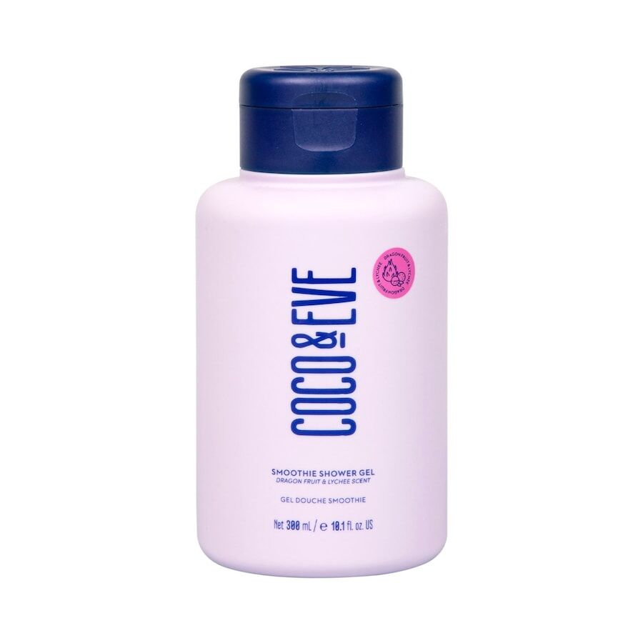 coco & eve - glow figure smoothie shower gel: lychee & dragonfruit scent gel doccia 300 ml unisex