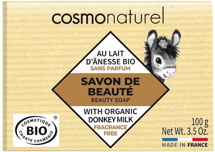 cosmo naturel - donkey milk soap with shea butter oil - fragrance free sapone viso 100 g unisex