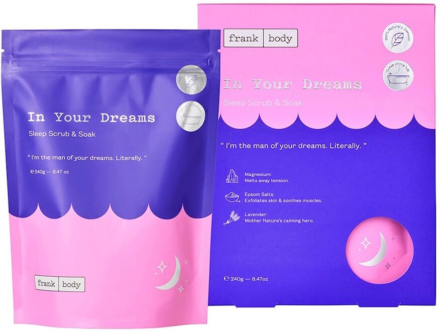 frank body - in your dreams sleep scrub and soak scrub corpo 240 g unisex