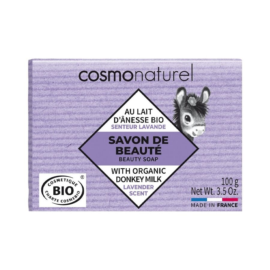 cosmo naturel - donkey milk soap with lavander oil sapone viso 100 g unisex