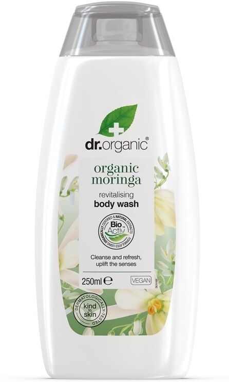 dr. organic - organic moringa - body wash - bagnodiccia corpo e capelli bagnoschiuma 250 ml unisex