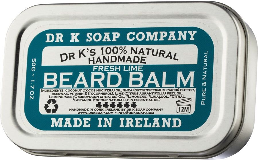 dr. k soap company - beard balm lemon'n lime cura della barba 50 g male