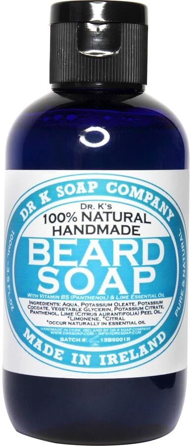 dr. k soap company - tiglio sapone da barba cura della barba 250 ml male