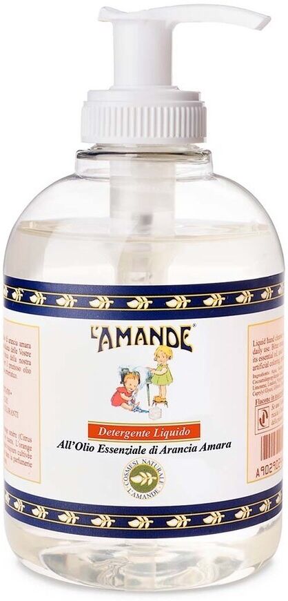 l' amande - detergente liquido oli essenziali arancia amara sapone mani 300 ml unisex