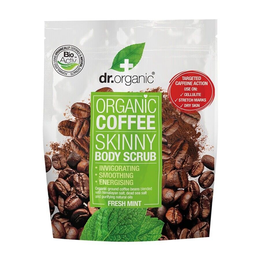 dr. organic - coffee coffe espresso body scrub alla menta scrub corpo 200 g unisex