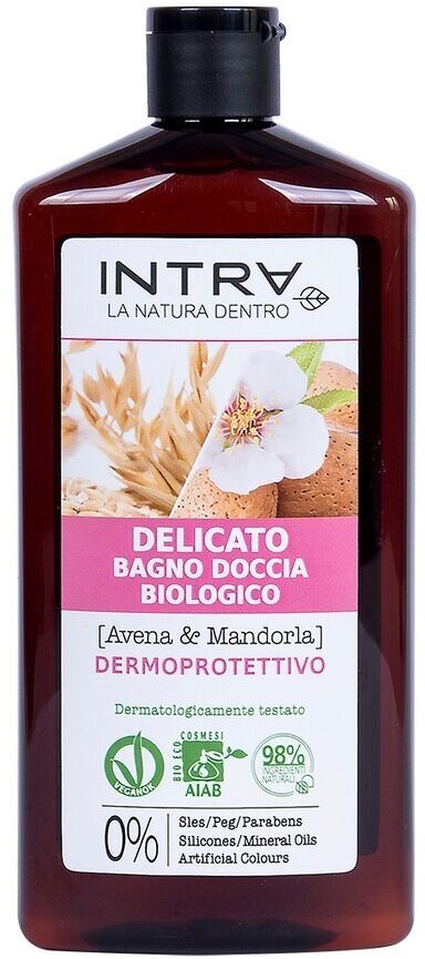 intra - bagno doccia biologico avena & mandorla delicato oli da bagno 400 ml unisex