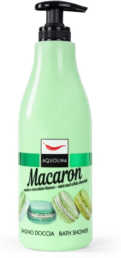 aquolina - macaron bagno doccia menta e cioccolato bianco bagnoschiuma 500 ml unisex