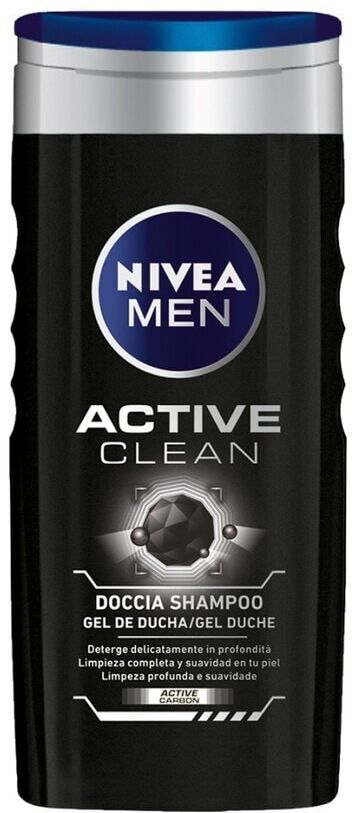 nivea -  doccia shampoo active clean oli da bagno 250 ml male