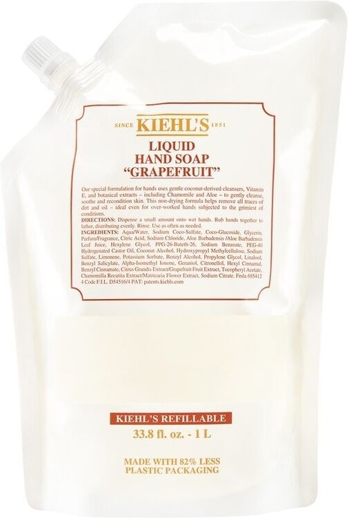 kiehl's -  mani & piedi liquid hand soaps grapefruit sapone 250 ml sapone mani 1000 ml unisex