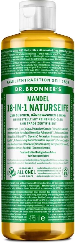 Dr. Bronner's - Almond 18-in-1 Nature Soap Sapone 475 ml unisex