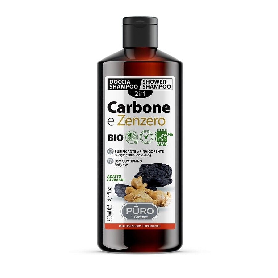 Puro - Doccia Shampoo - Carbone&Zenzero Bagnoschiuma 250 ml unisex