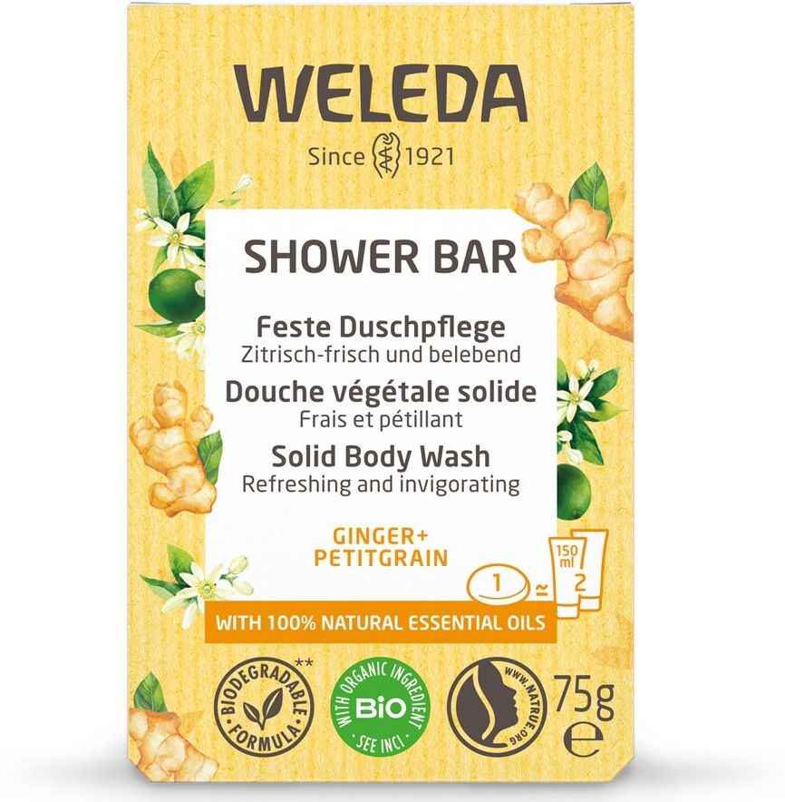 Weleda - Bagno Doccia Solido Zenzero + Petitgrain Gel doccia 75 g unisex