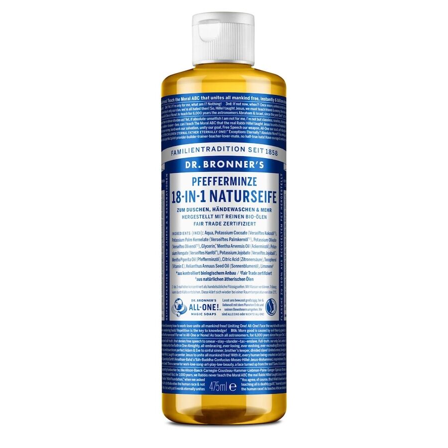 Dr. Bronner's - Peppermint 18-in-1 Natural Soap Sapone mani 475 ml unisex