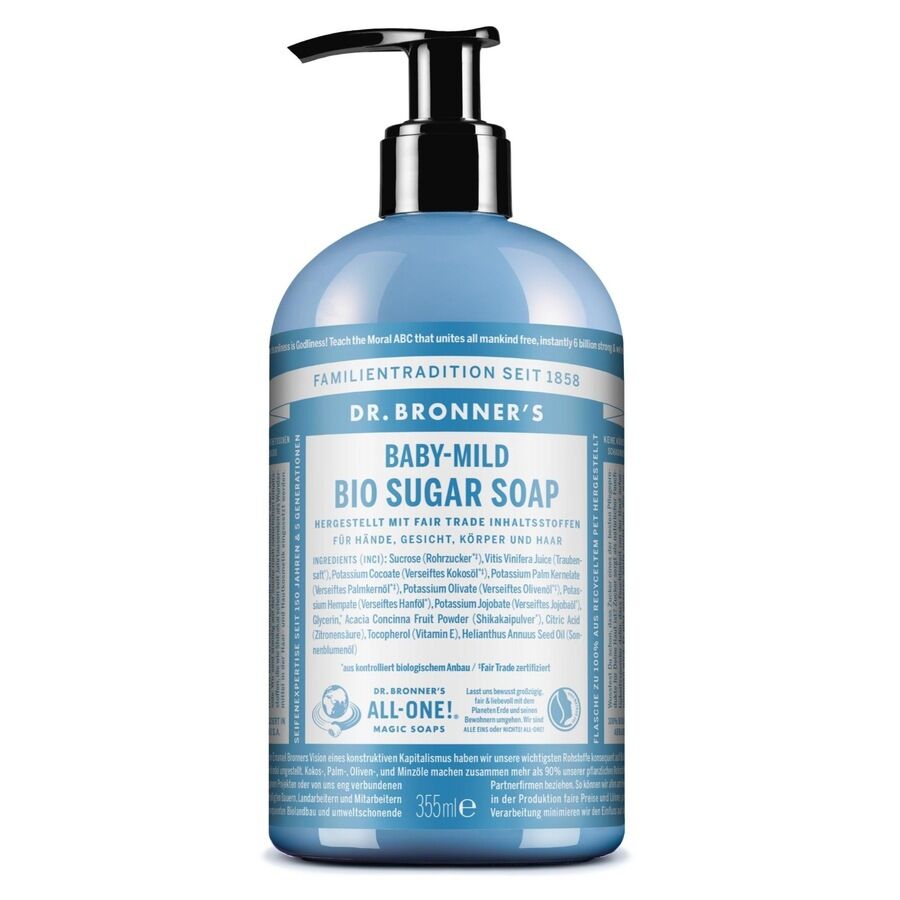 Dr. Bronner's - Baby-Mild Bio Sugar Soap Sapone mani 355 ml unisex