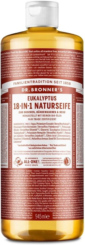 Dr. Bronner's - Eucalyptus 18-in-1 Natural Soap Sapone mani 945 ml unisex