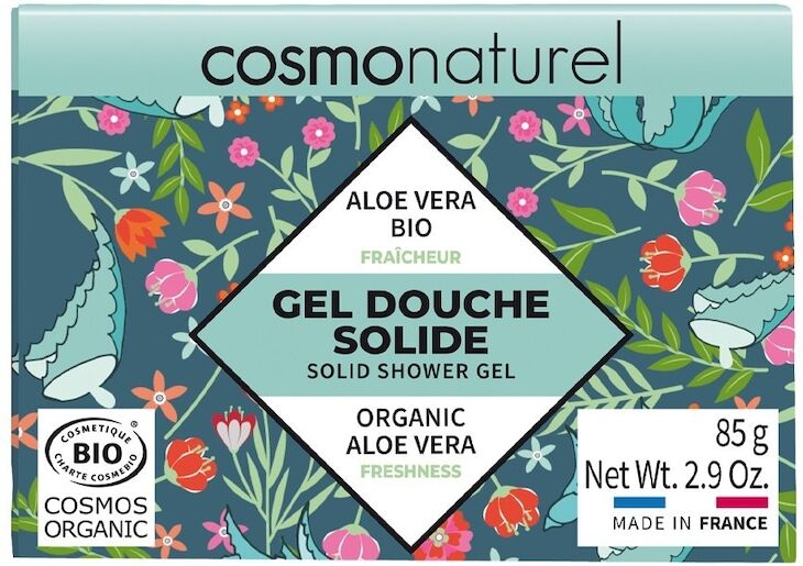 Cosmo Naturel - Solid Shower Gel Freshness Aloe vera Bio Bagnoschiuma e sapone neonato 85 g unisex