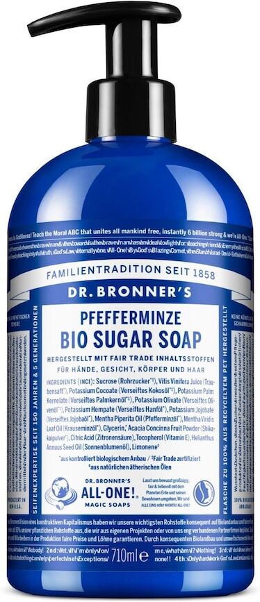 Dr. Bronner's - Peppermint Bio Sugar Soap Sapone mani 710 ml unisex