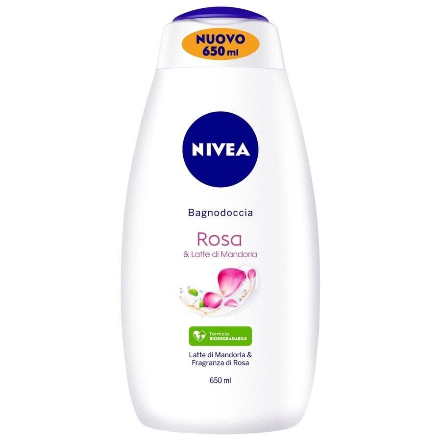 NIVEA - Bagnodoccia Rosa & Latte di Mandorla Oli da bagno 650 ml unisex