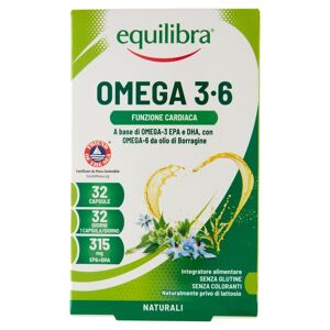 equilibra -  Omega 3-6, 32 perle Vitamine 38.4 g unisex