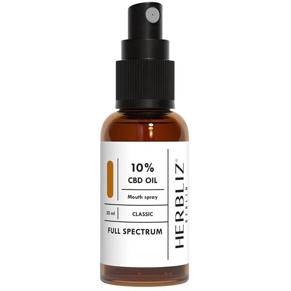 herbliz - classic cbd oil mouth spray 10% vitamine 30 ml unisex