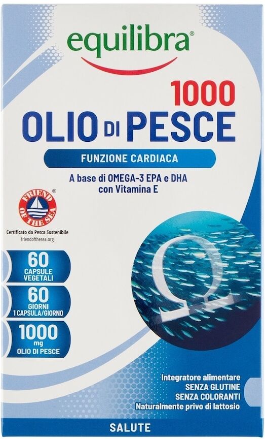 equilibra -  olio di pesce 1000, 60 perle vitamine 78 g unisex