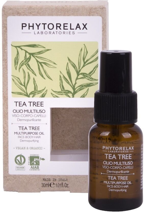 phytorelax - tea tree olio viso-corpo-capelli dermopurificante oli essenziali e aromaterapia 30 ml female