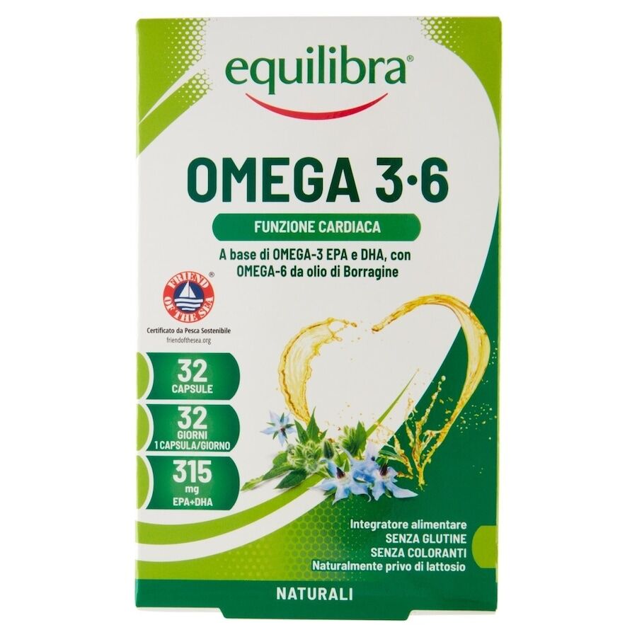 equilibra -  omega 3-6, 32 perle vitamine 38.4 g unisex