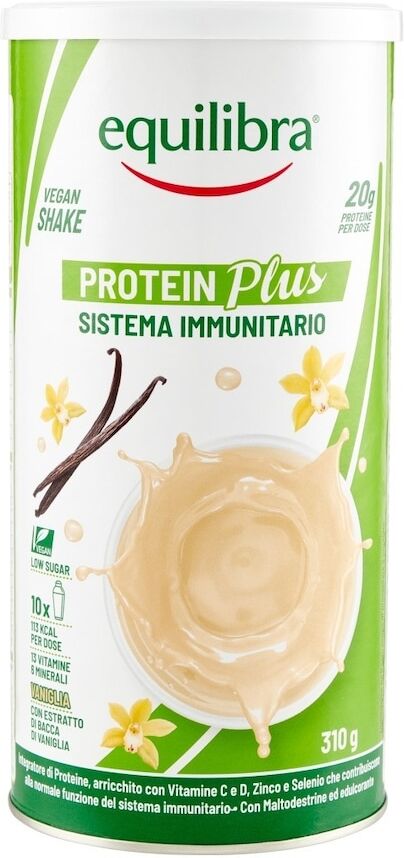 equilibra -  vegan protein shake vaniglia 310 g vitamine unisex