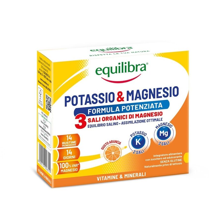equilibra -  potassio & magnesio 3, 14 buste vitamine 72.8 g unisex