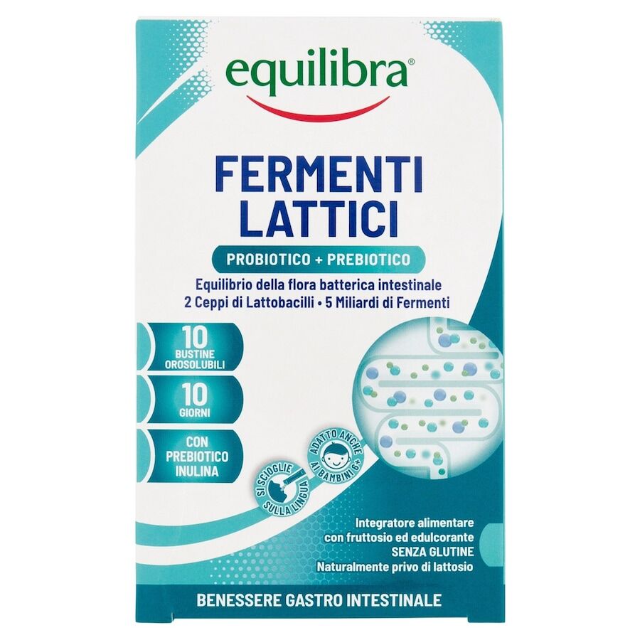 equilibra -  Fermenti Lattici, 10 bustine Vitamine 18 g unisex